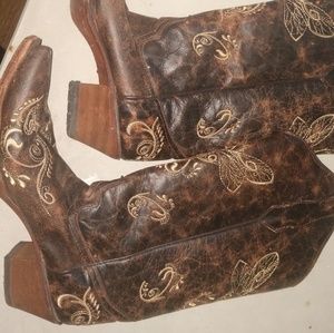 Dragonfly cowboy boots